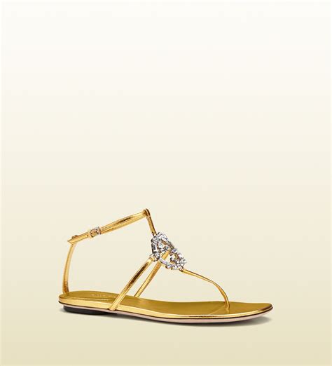 gucci gg sparkling thong sandal|Gucci transparent sandals.